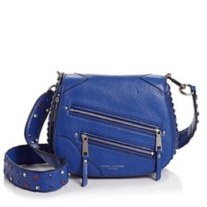 New Marc Jacobs Pyt Small Cobalt Blue Saddle Bag
